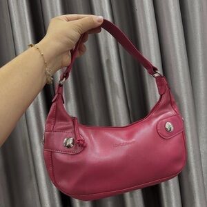 Vintage Longchamp Pink Leather Women's Bag